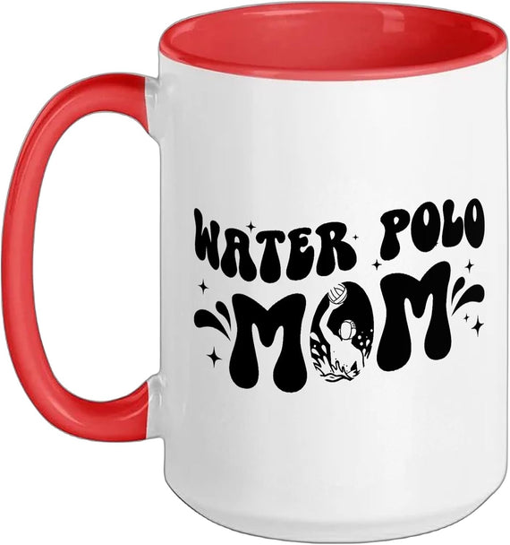 Groovy Water Polo Mom Of A Water Polo Player Mama Ceramic Mug