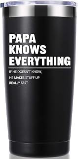 Momocici Papa Knows Everything .Dad Christmas Ceramic Mug