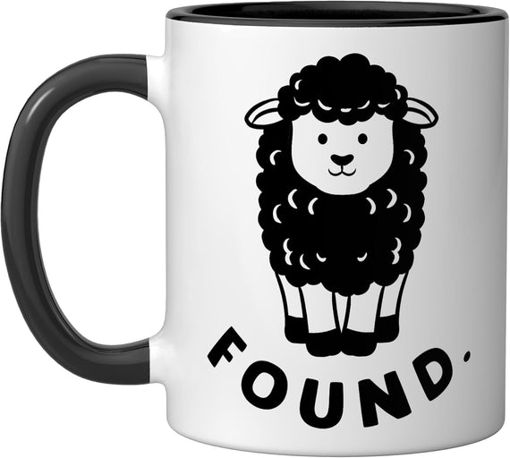 Sheep Found Minimalist Lamb Psalm 23 Bible Christian Faith Ceramic Mug