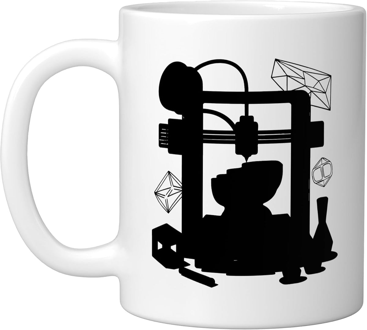 3d Printer Engineer Maker Professional Identity Badge Ceramic Mug