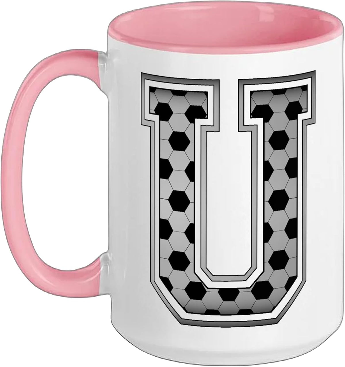 U Initial Monogram Alphabet Letter Kid Boy Girl Coach Ceramic Mug