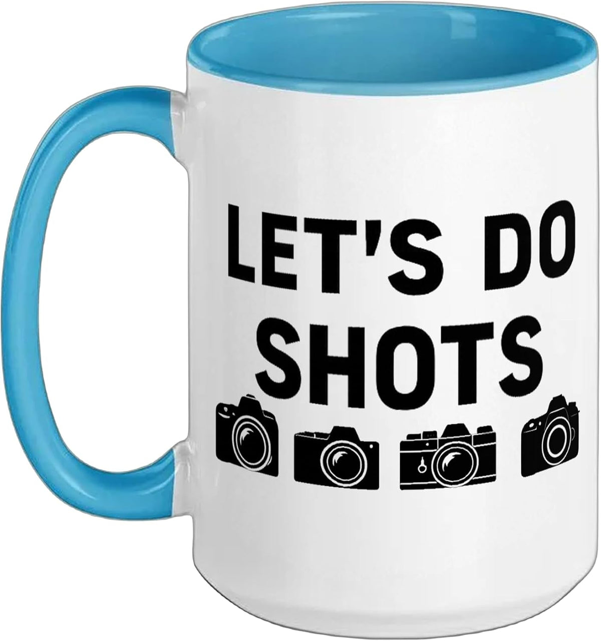 Let's Do Shots Camera Photographer Design Ceramic Mug