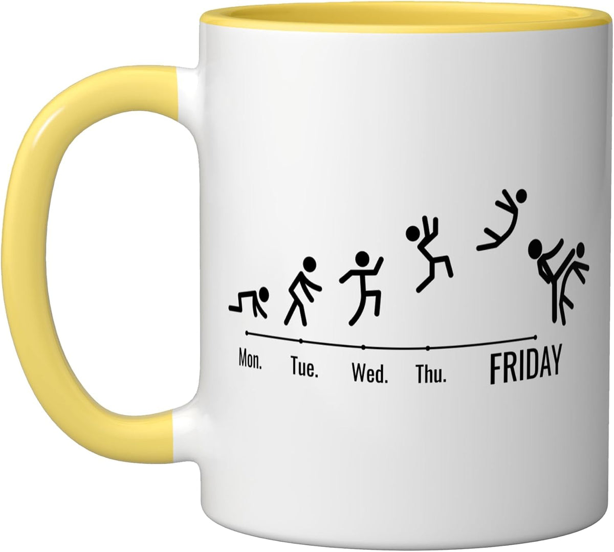 Friday Judo Throw Funny Week Days Martial Arts Ceramic Mug