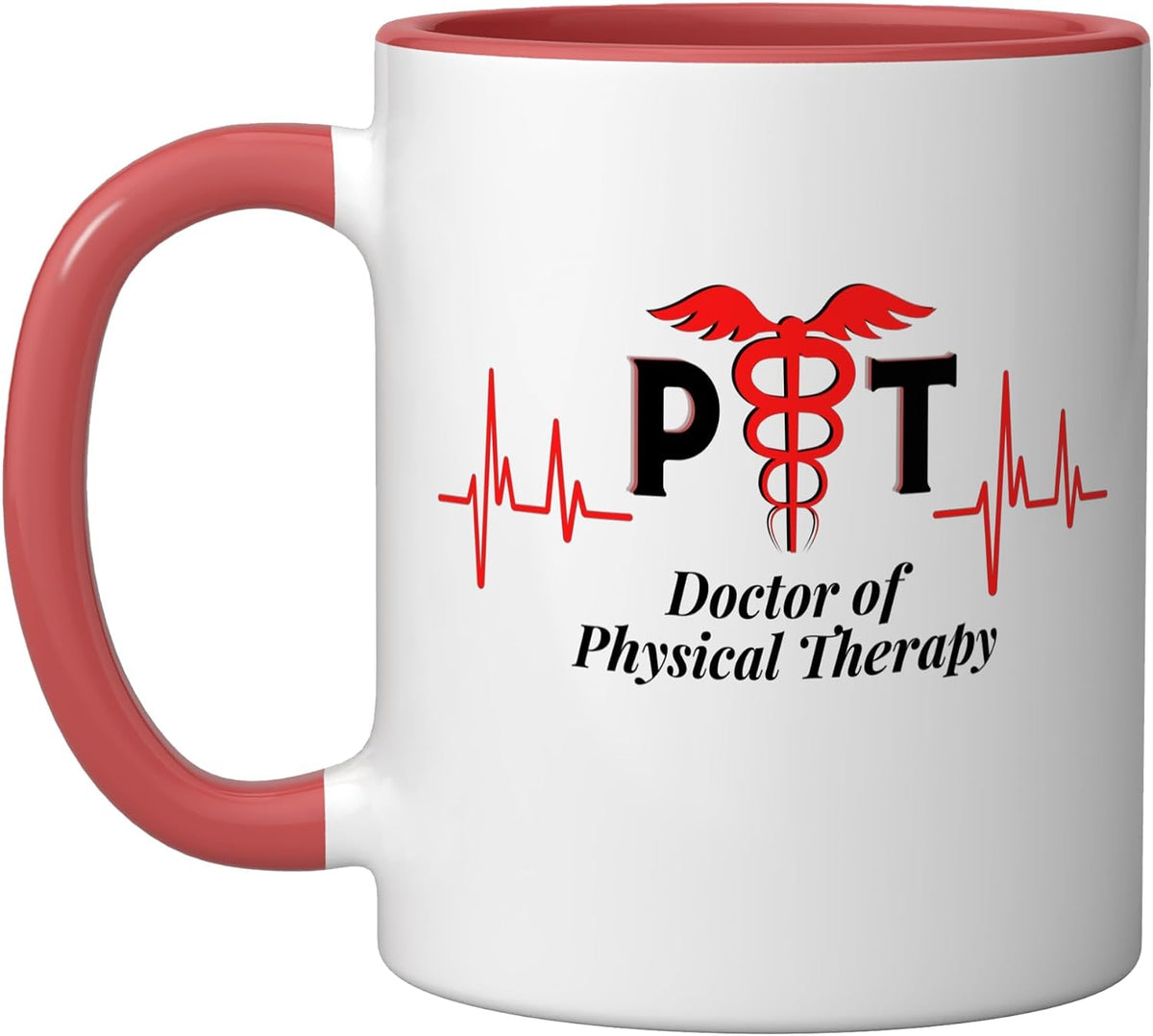 Doctor Of Physical Therapy, Pt, Dpt, Heartbeat, Therapist Ceramic Mug