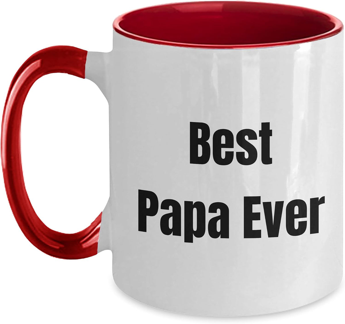Best Papa Ever Simple Quote Gift Ceramic Mug