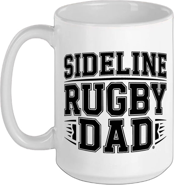 Rugby Dad Sideline Proud Spectator Identity Parent Ceramic Mug