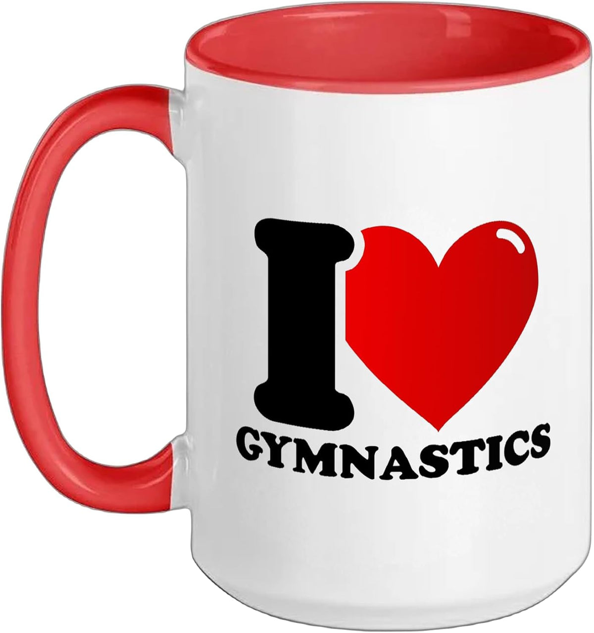 I Love Gymnastics Ceramic Mug