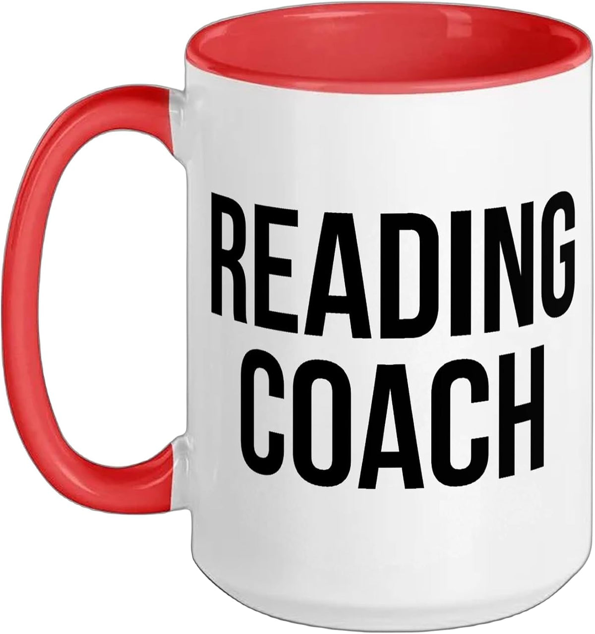 Reading Coach Appreciation Day And Week For Work Thank You Ceramic Mug