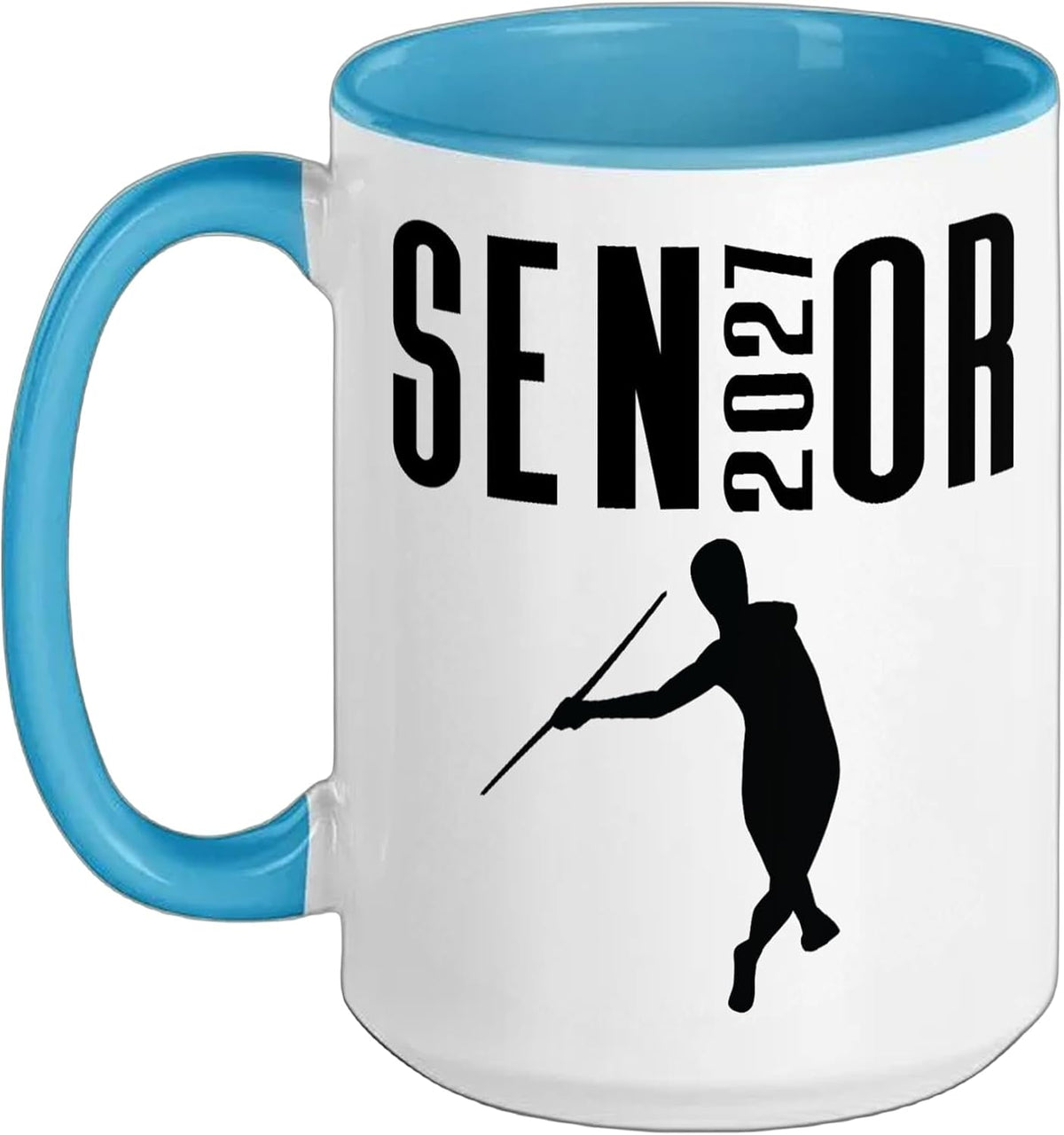 Senior 2027 Javelin Class Of 27 High School Or College Ceramic Mug