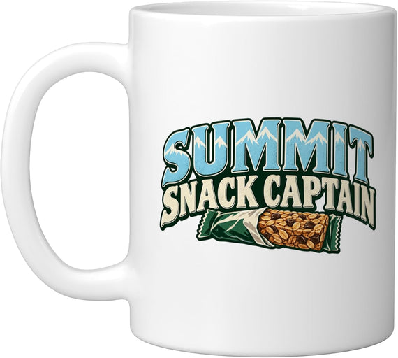 Summit Snack Captain Winter Hiking Group Ceramic Mug