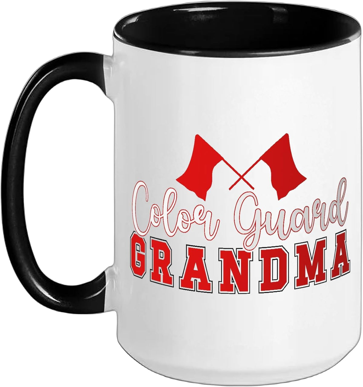 Color Guard Grandma Flag Twirler Proud Gift Ceramic Mug