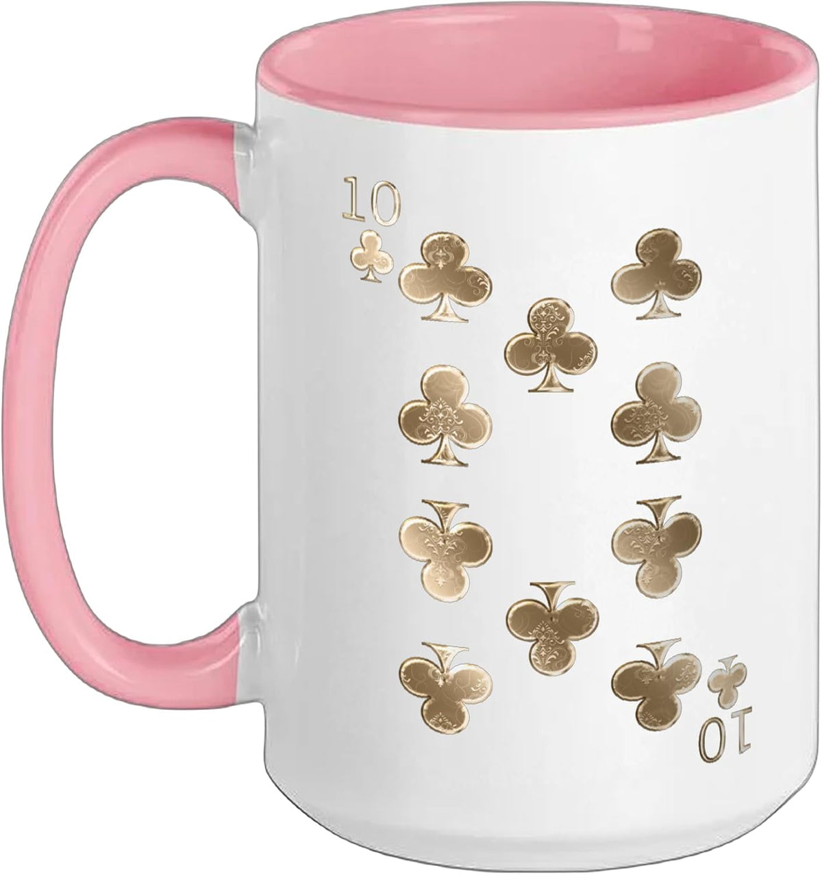 10 (Ten) Of Clubs Poker Card Playing Card Blackjack Card Ceramic Mug
