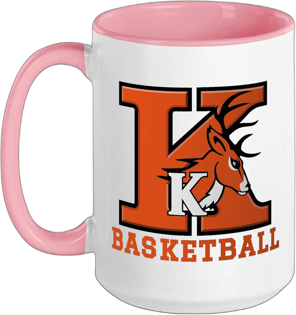 Kingsley Area Stags Basketball Ceramic Mug