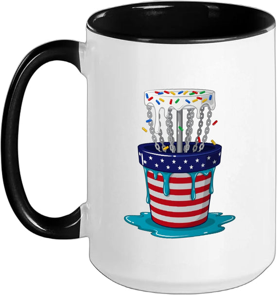 Disc Golf Basket Frolfing Disc Golf Player Disc Golfer Ceramic Mug