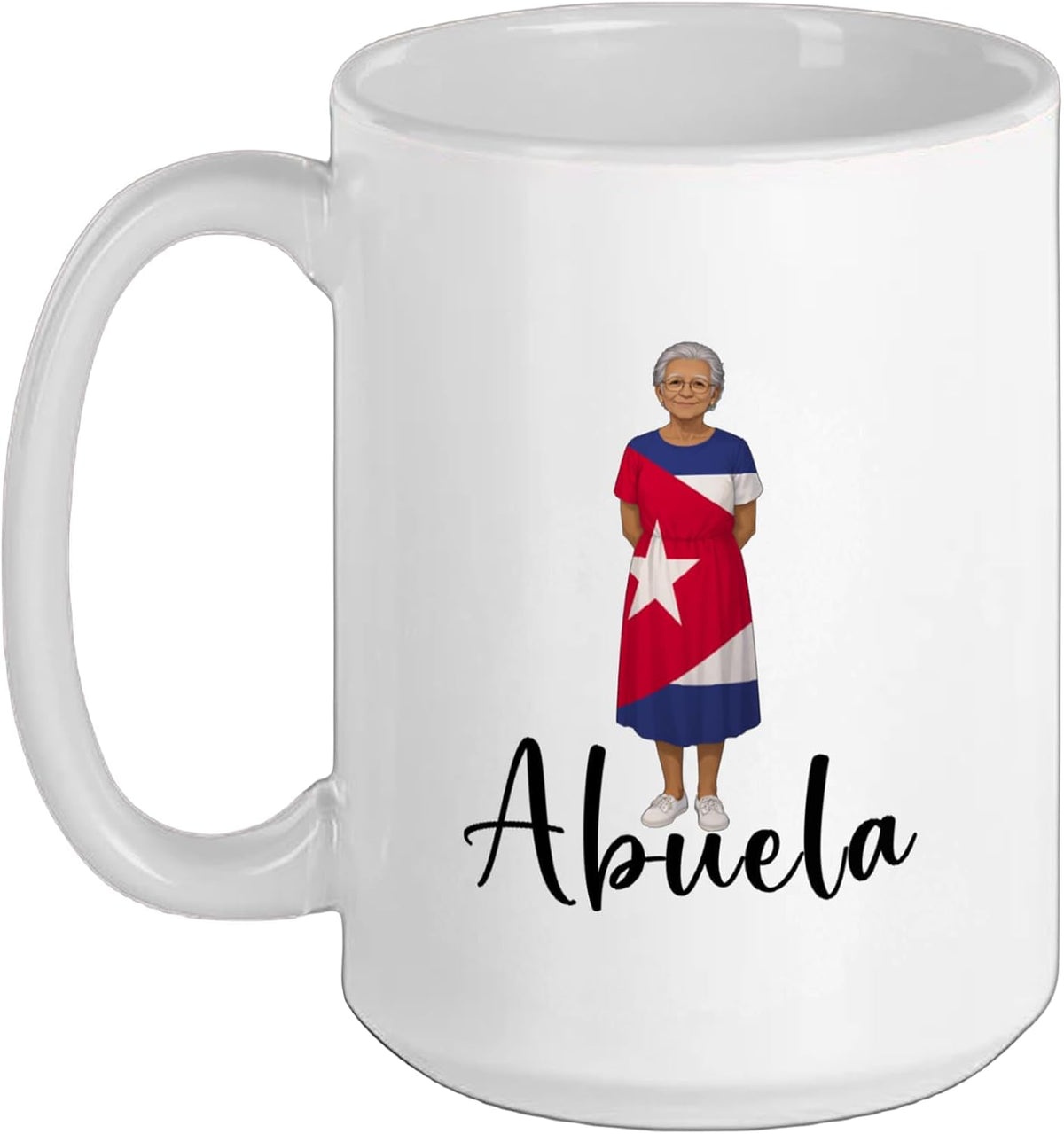 Cuban Abuela Grandmom Flag Grandmother Grandma Cuba Ceramic Mug