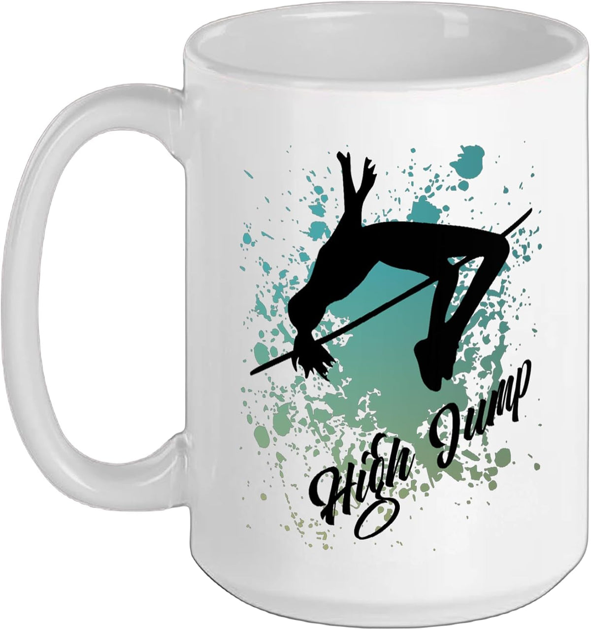 High Jump Girl - Retro Colors High Jump Ceramic Mug