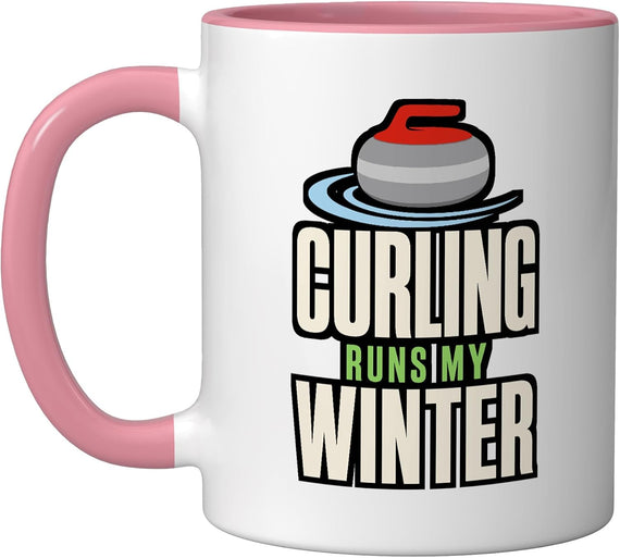 Curling Runs Winter Sport Ceramic Mug