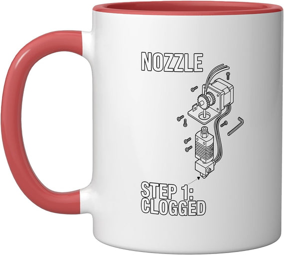 3d Printing Nozzle Step 1 Clogged Extruder Maker Ceramic Mug