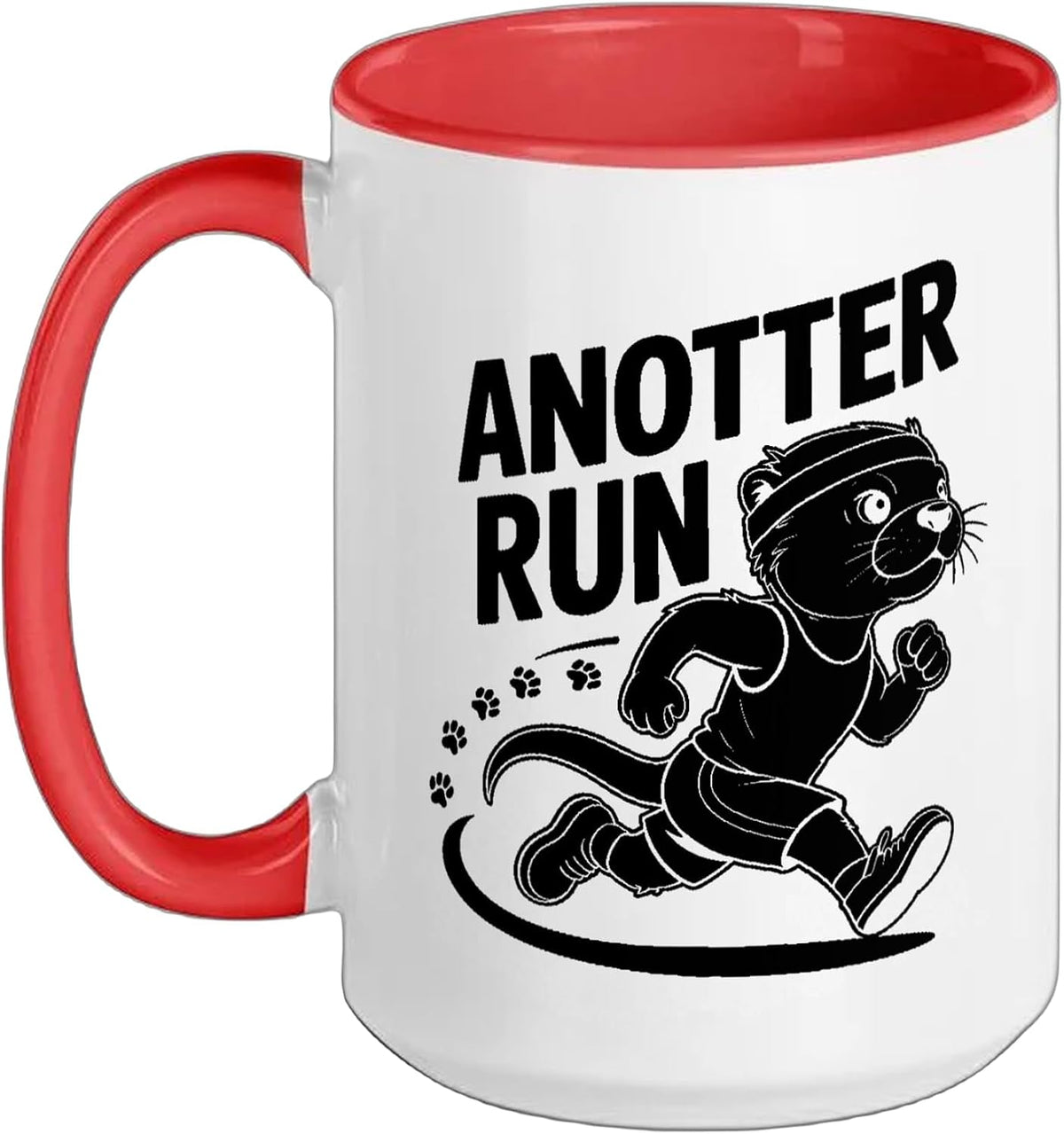 Funny Running An Otter Run Design Ceramic Mug