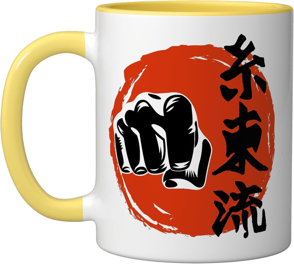 Shito Ryu Karate Martial Arts Fighters Japanese Kanji Art Ceramic Mug
