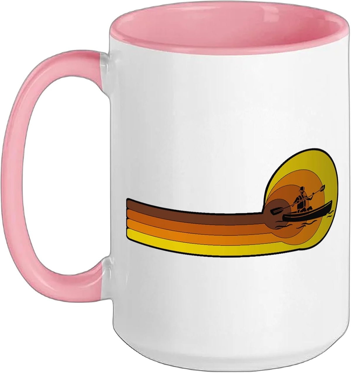 Kayaker Rafting-Boat-Paddle Canoes-Boating Kayak Kayaking Ceramic Mug