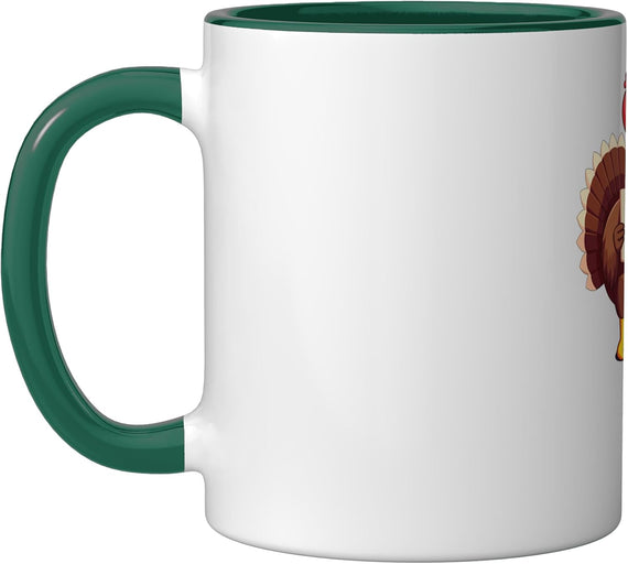Eat Ham Instead Thanksgiving Turkey Pig Funny Family Ceramic Mug