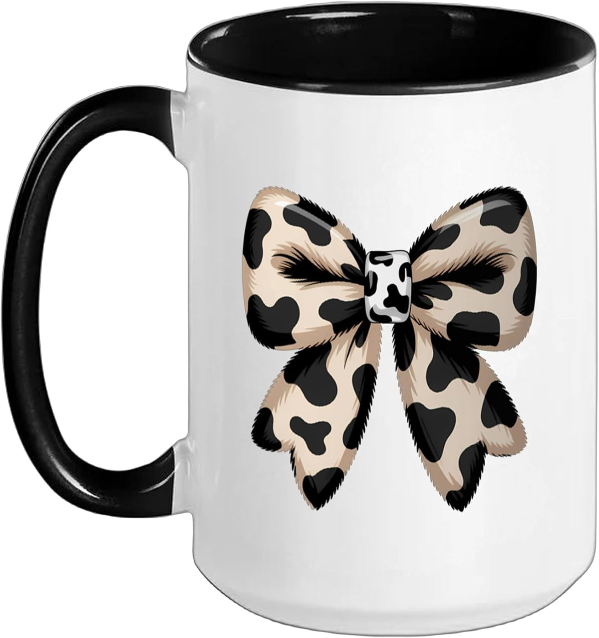 Cow Pattern Coquette Bow Cowprint Cute Cow Lover Ceramic Mug