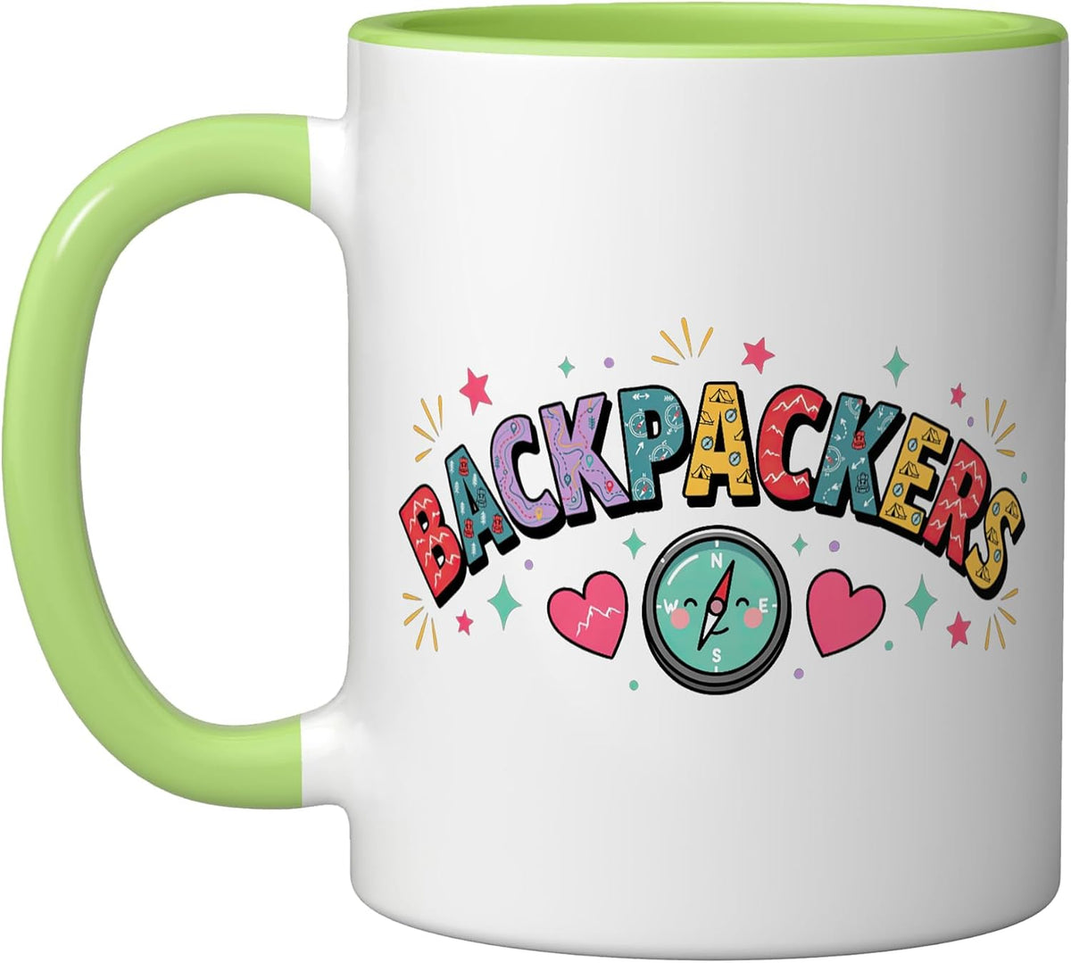 Backpacking Backpacker Backpackers Trip Trail Hike Camp Ceramic Mug