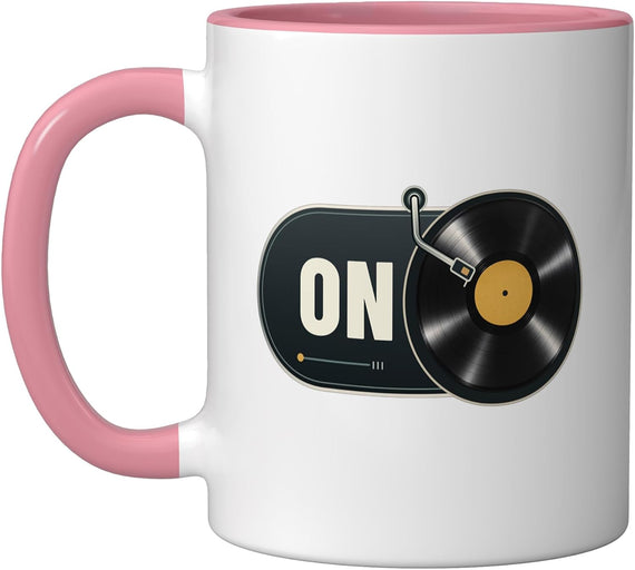 Vinyl Record Switch Turntable Music Graphic Ceramic Mug