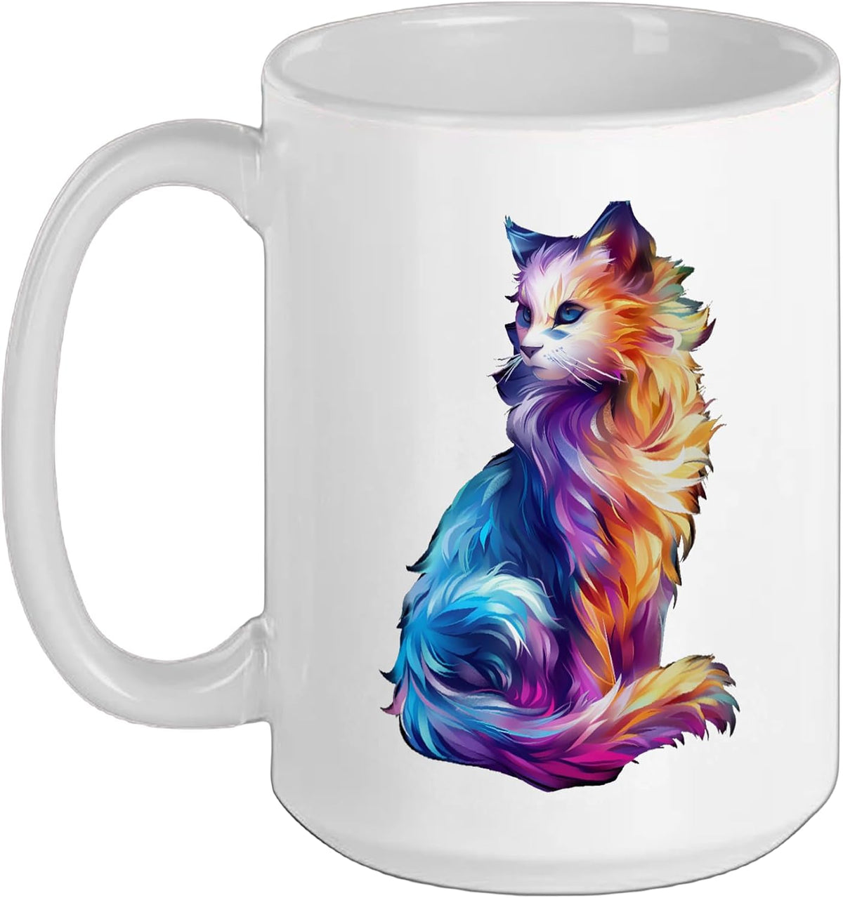 Cat Colorful Ceramic Mug