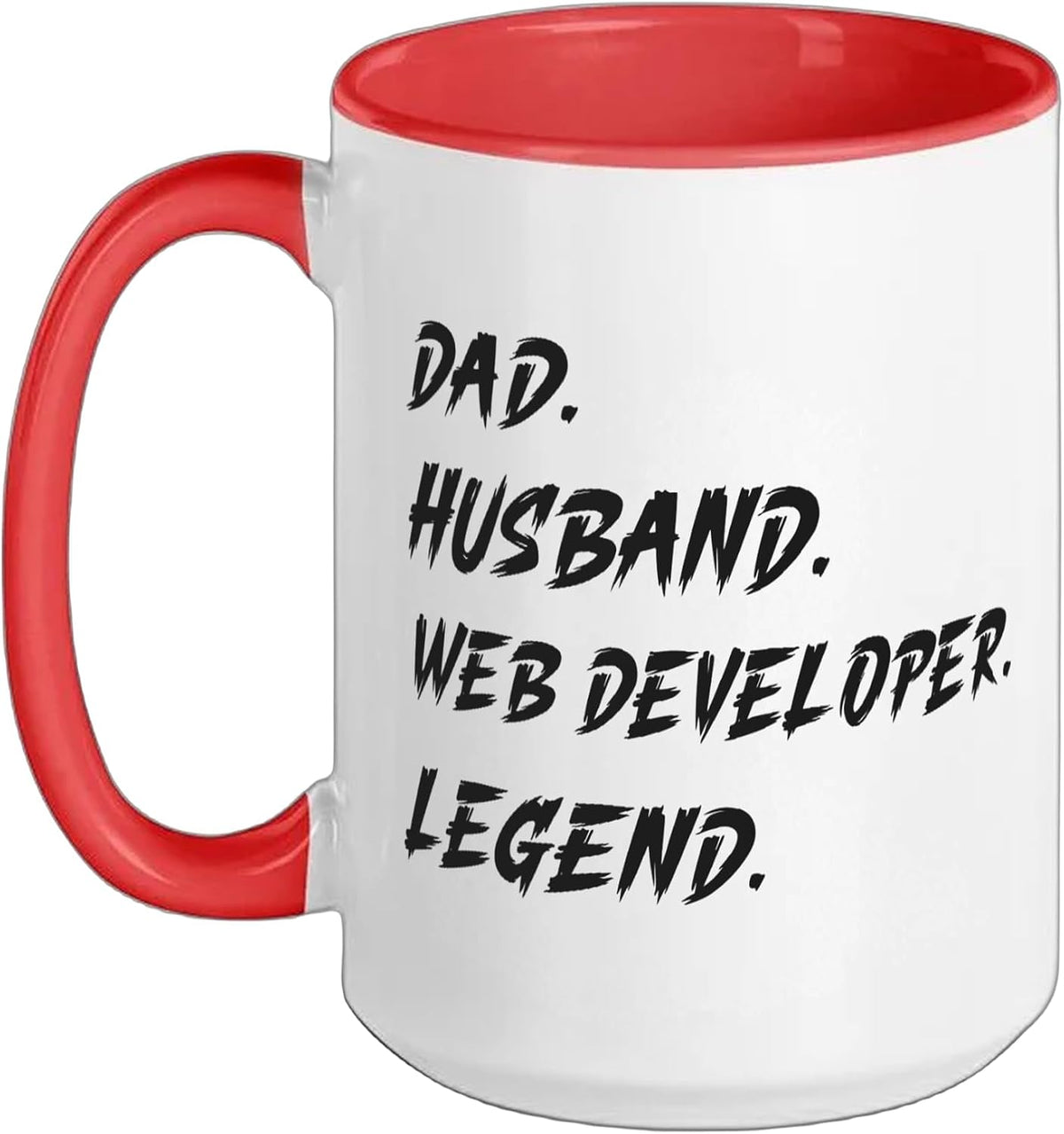 Dad Husband Web Developer Legend Vintage Father Christmas Ceramic Mug