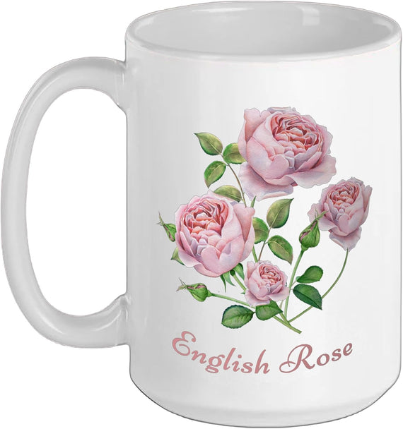 Rose English Rose Botanical Flower Ceramic Mug