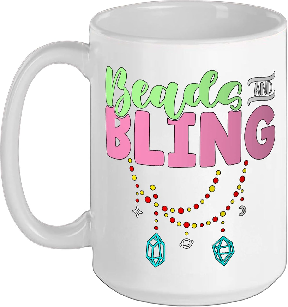 Beads And Bling Jewelry Making Beadwork Create Art Beading Ceramic Mug