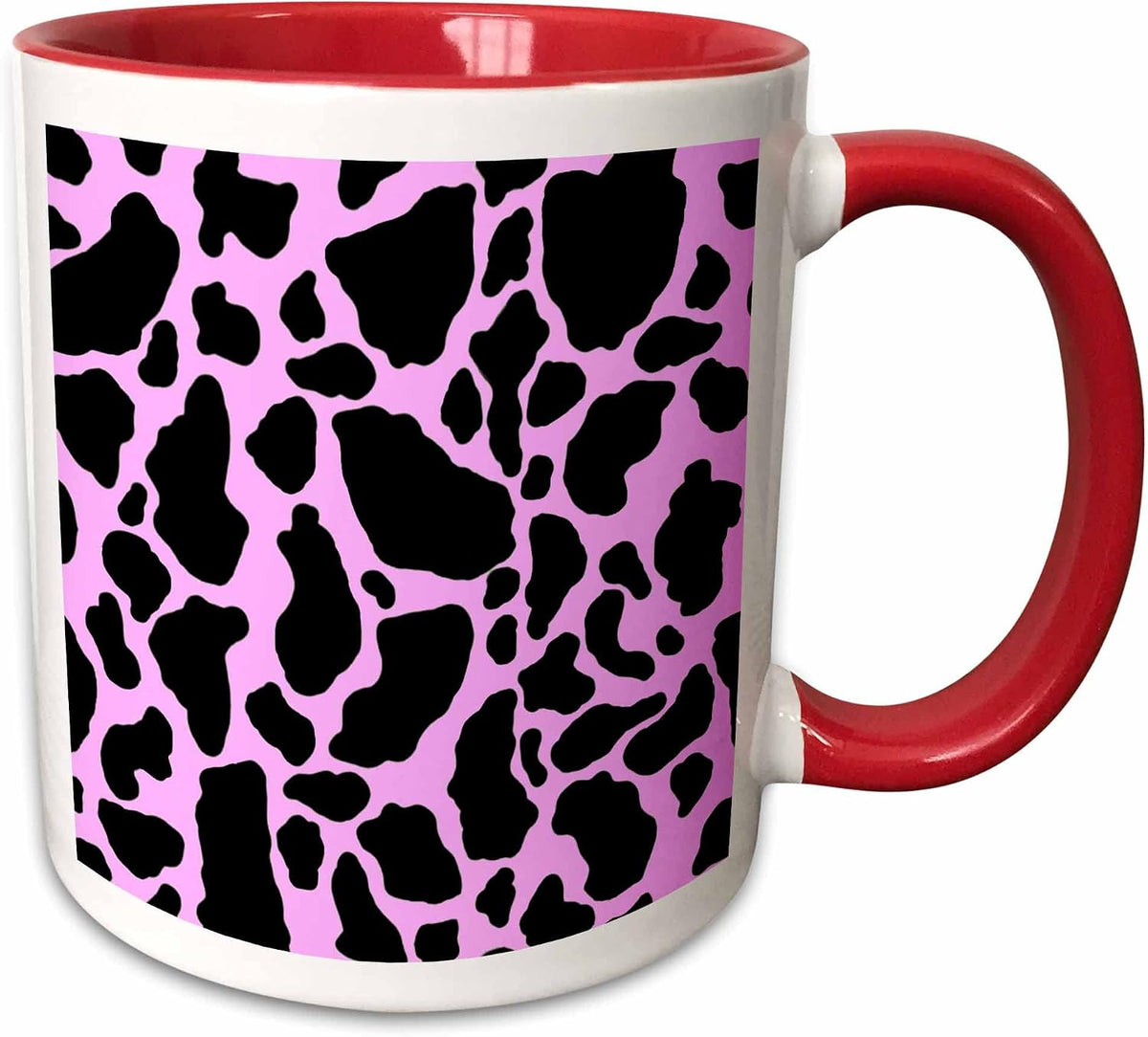 Pink & White Cow Print Designs Ceramic Mug
