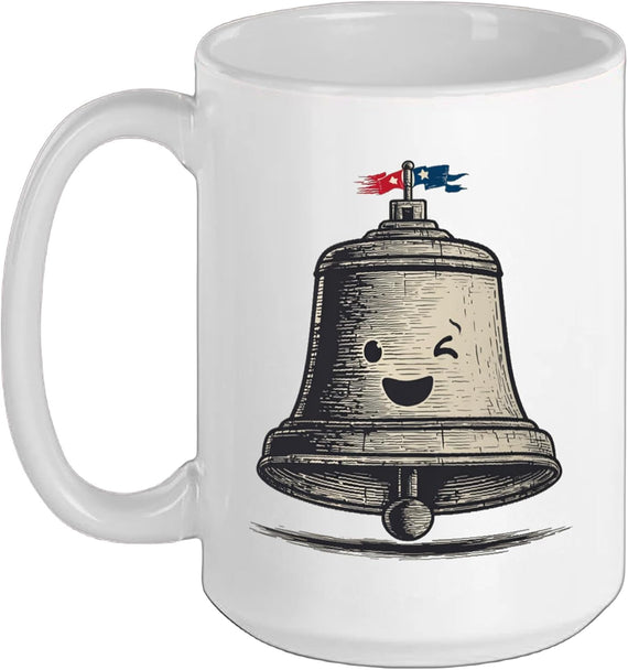Freedom Bell Face For Ringing And Liberty Lovers Ceramic Mug