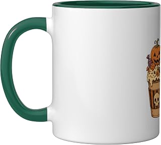 Halloween Themed Drink Cups Spooky Season Fun Dark Ceramic Mug