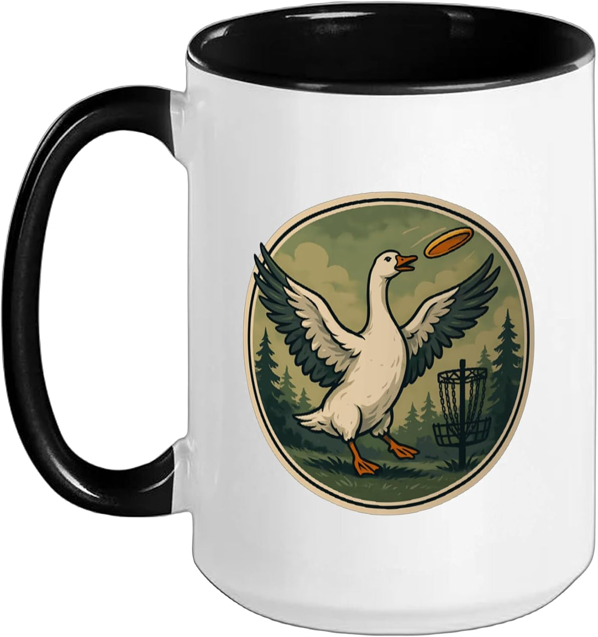 Disc Golf Basket Frolfing Disc Golf Player Disc Golfer Ceramic Mug