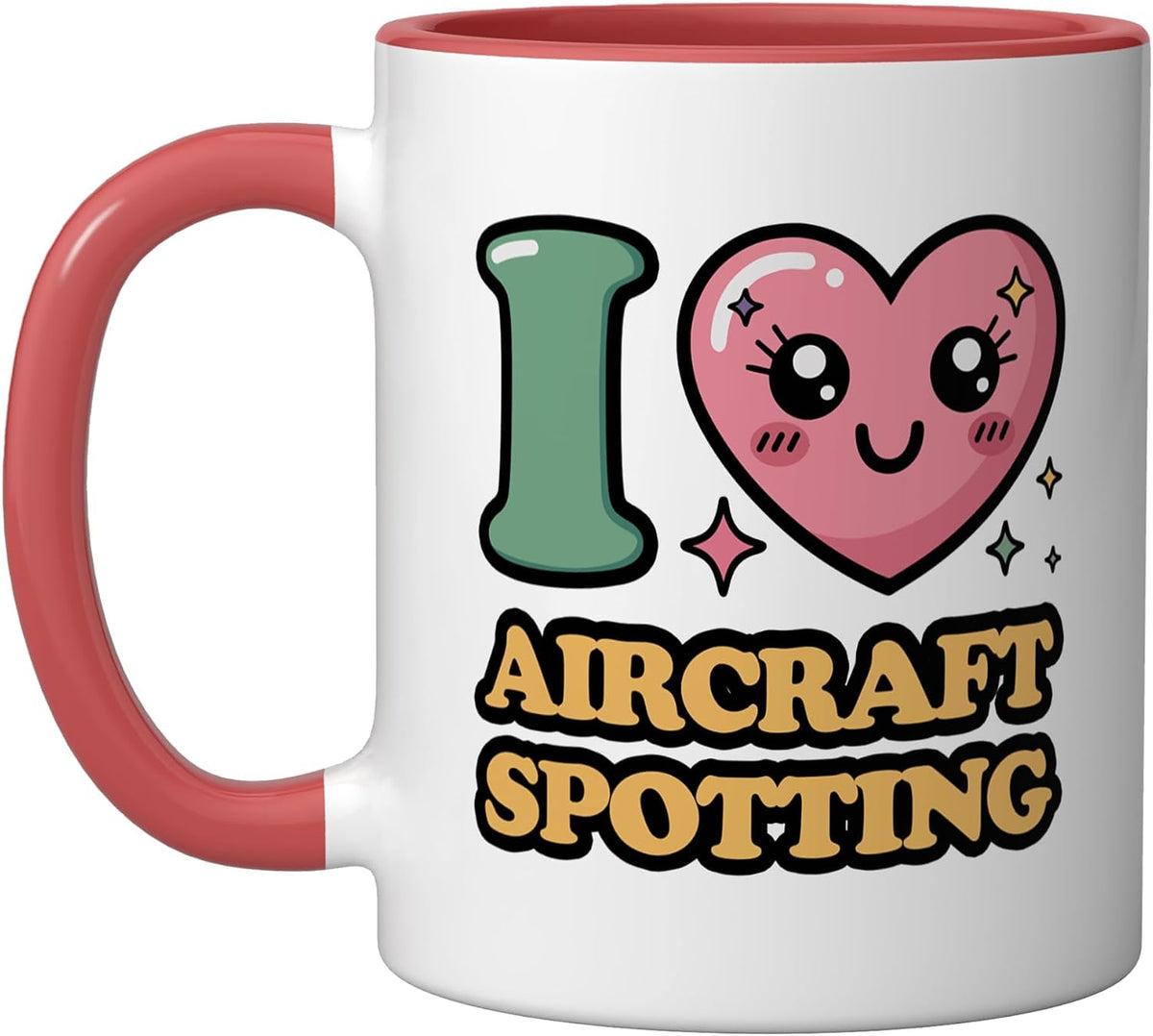 I Love Aircraft Spotting Ceramic Mug