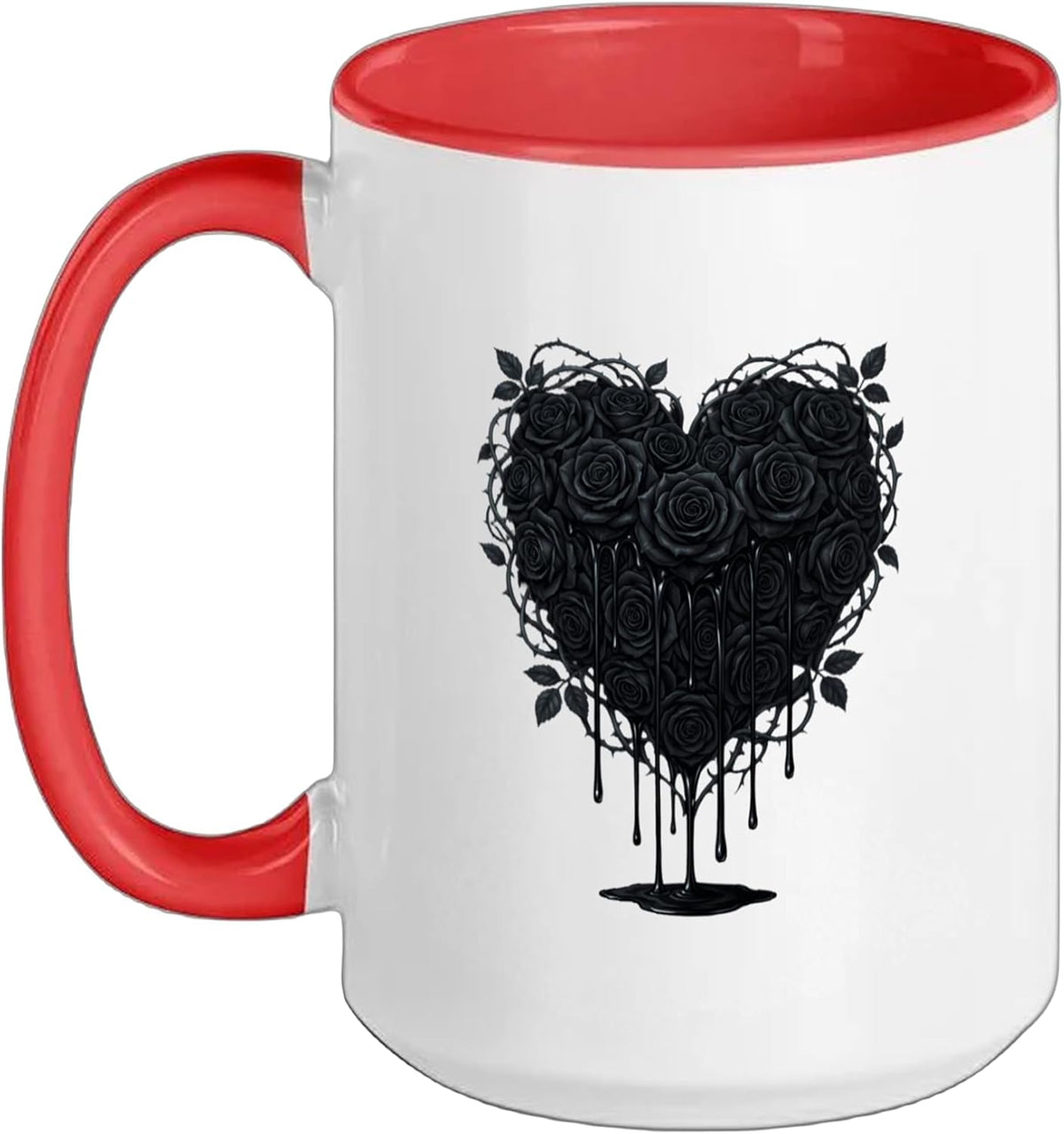 Black Rose Flower Botanist Garden Gardening Flower Rose Ceramic Mug