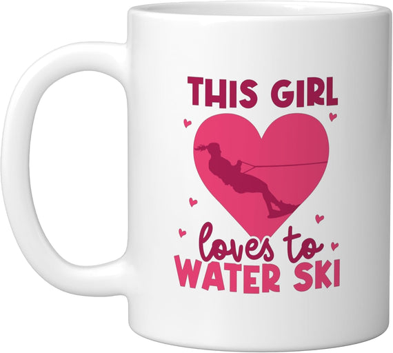 Women Girls Waterskiing Water Ski Ceramic Mug