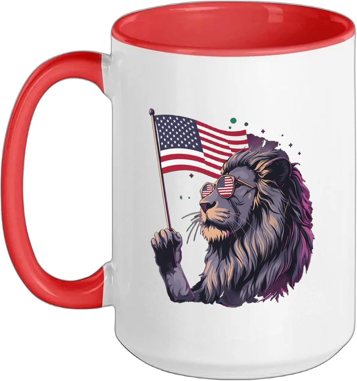 American Flag Usa Flag Patriotic 4th Of July Red White Ceramic Mug
