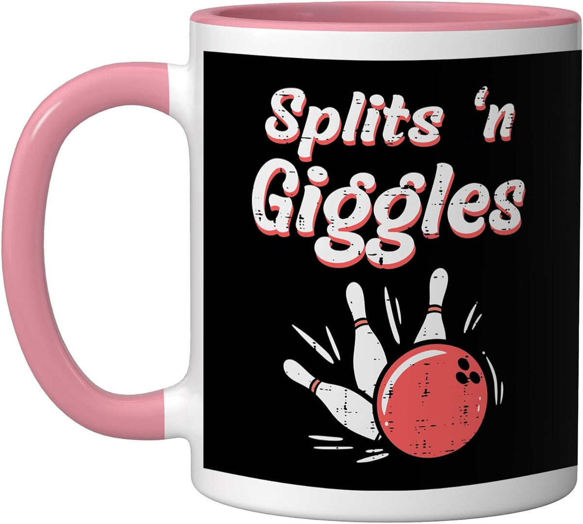 Bowling Splits N Giggles Bowler Kids Women Men Boys Girls Ceramic Mug