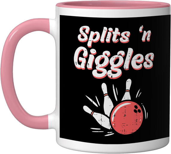 Bowling Splits N Giggles Bowler Kids Women Men Boys Girls Ceramic Mug