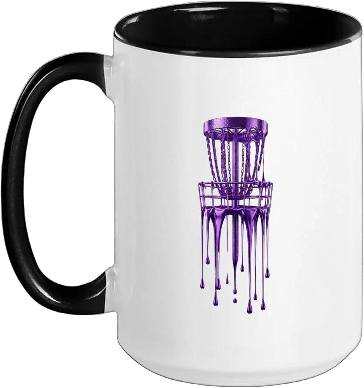Disc Golf Basket Disc Golfer Frolfing Disc Golf Player Ceramic Mug