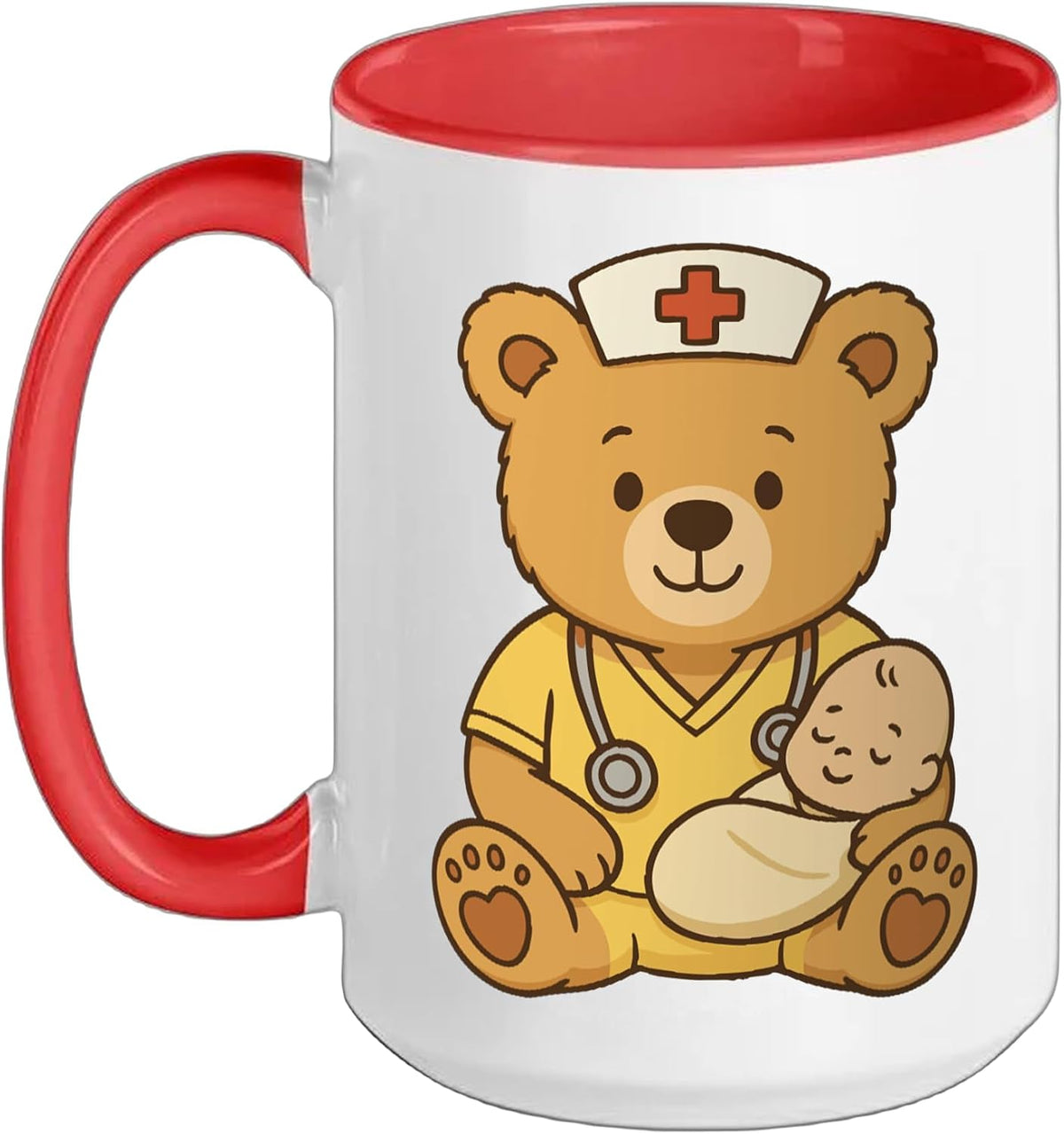 Cute Nicu Nurse Teddy Bear Students Neonatal Care Unit Ceramic Mug