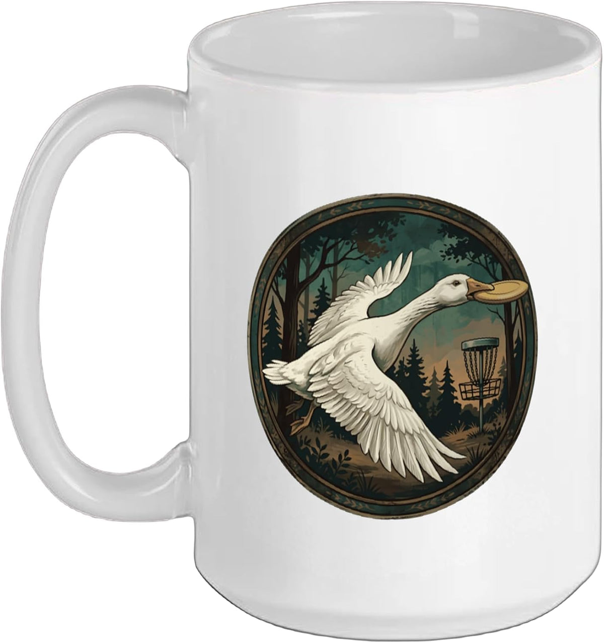 Disc Golf Basket Frolfing Disc Golf Player Disc Golfer Ceramic Mug