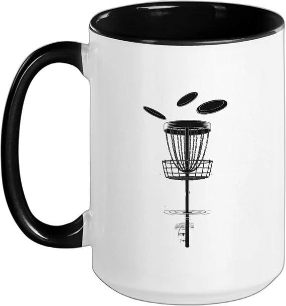 Disc Golf Basket Frolfing Disc Golf Player Disc Golfer Ceramic Mug