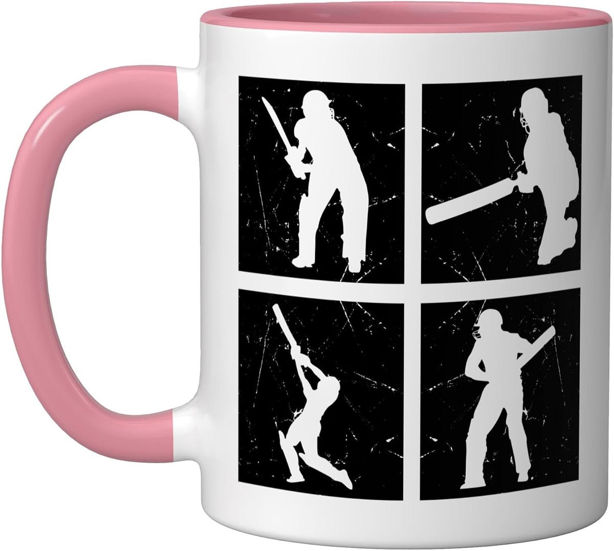 Cricket Silhouette Cricket Player Cricketing - Cricket Ceramic Mug