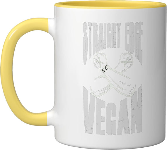 Straight Edge Vegan, Anti-Drug, Punk Ceramic Mug