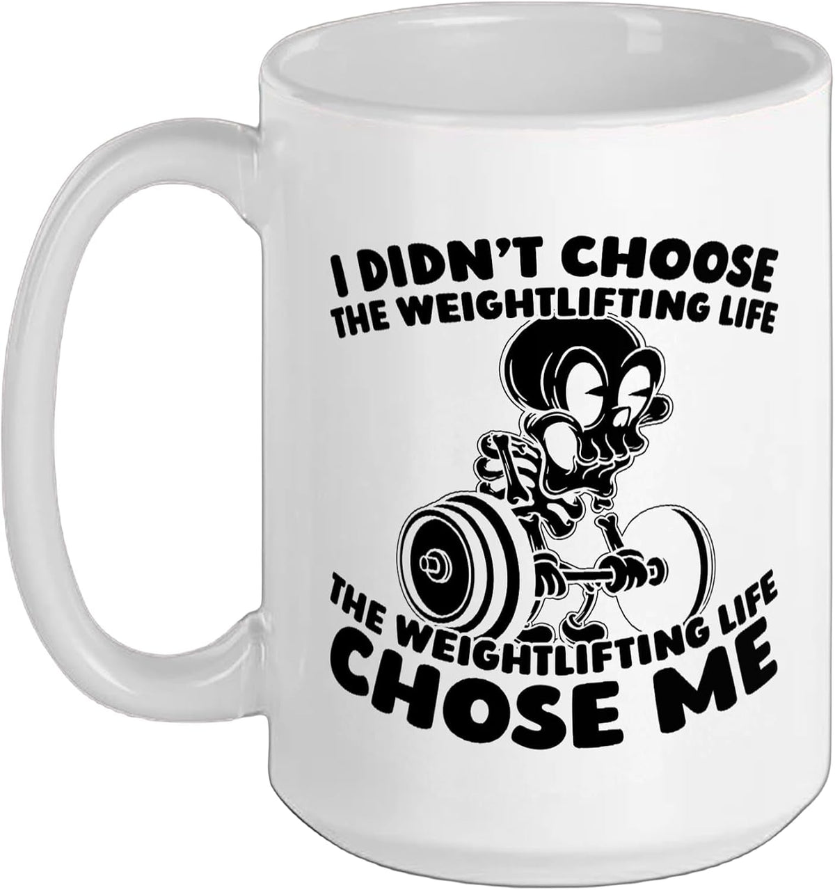 Weightlifter Lifting Weights - Bar Weightlifting Ceramic Mug